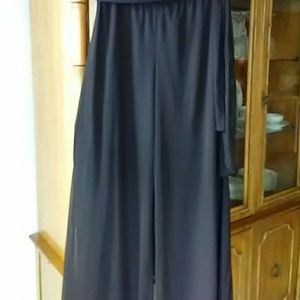 Black Pants with Scarf Belt